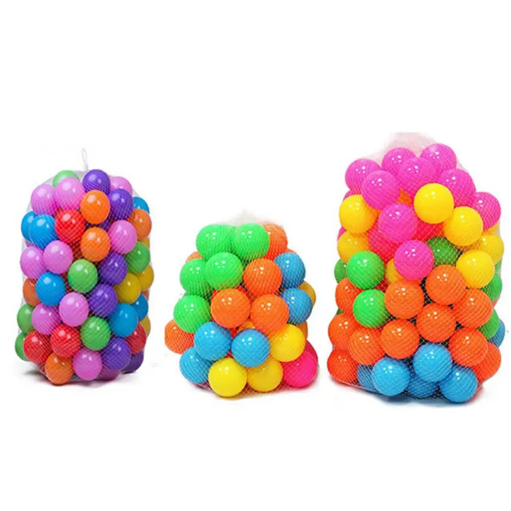 100Pcs Eco-Friendly Colorful Ball Pit Soft Plastic Ocean Balls
