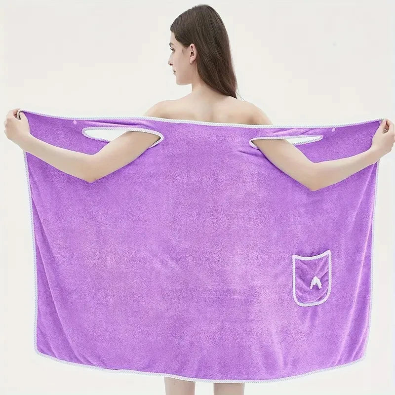 Quick Drying, Water Absorbing Wearable Bath Towel
