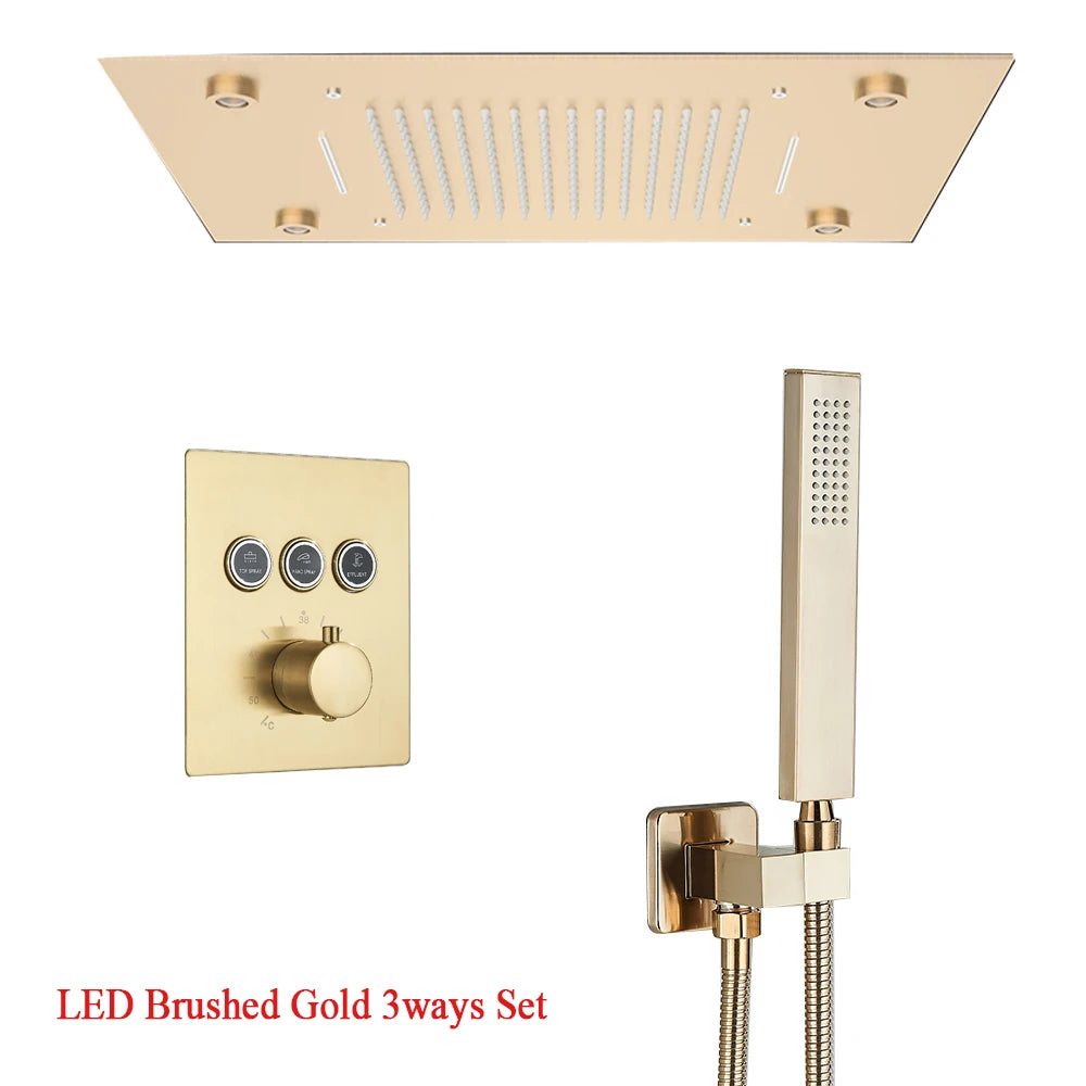 LED Ceilings Waterfall Bath Shower