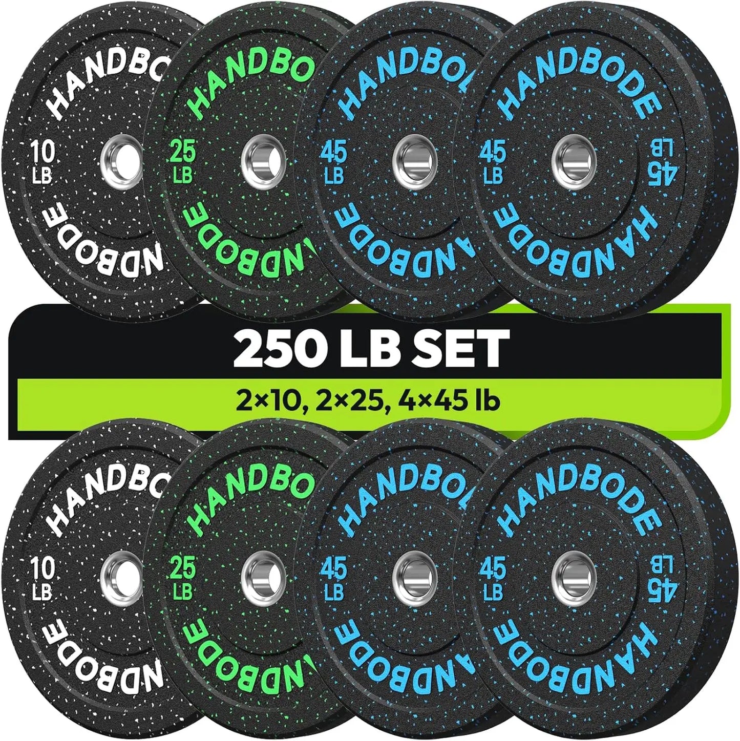 Colored Weights Rubber Strength Training Plate for Weightlifting