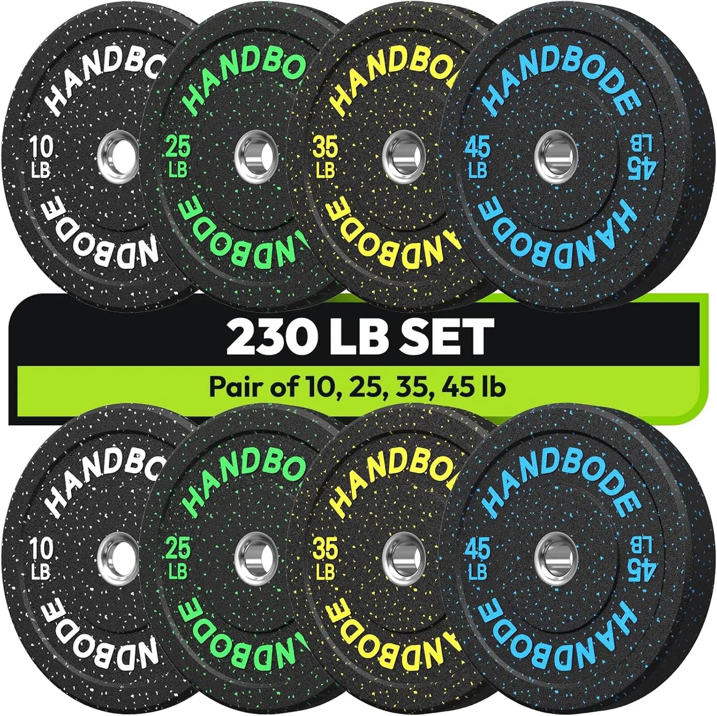 Colored Weights Rubber Strength Training Plate for Weightlifting