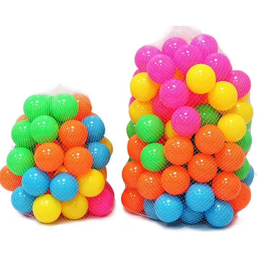 100Pcs Eco-Friendly Colorful Ball Pit Soft Plastic Ocean Balls