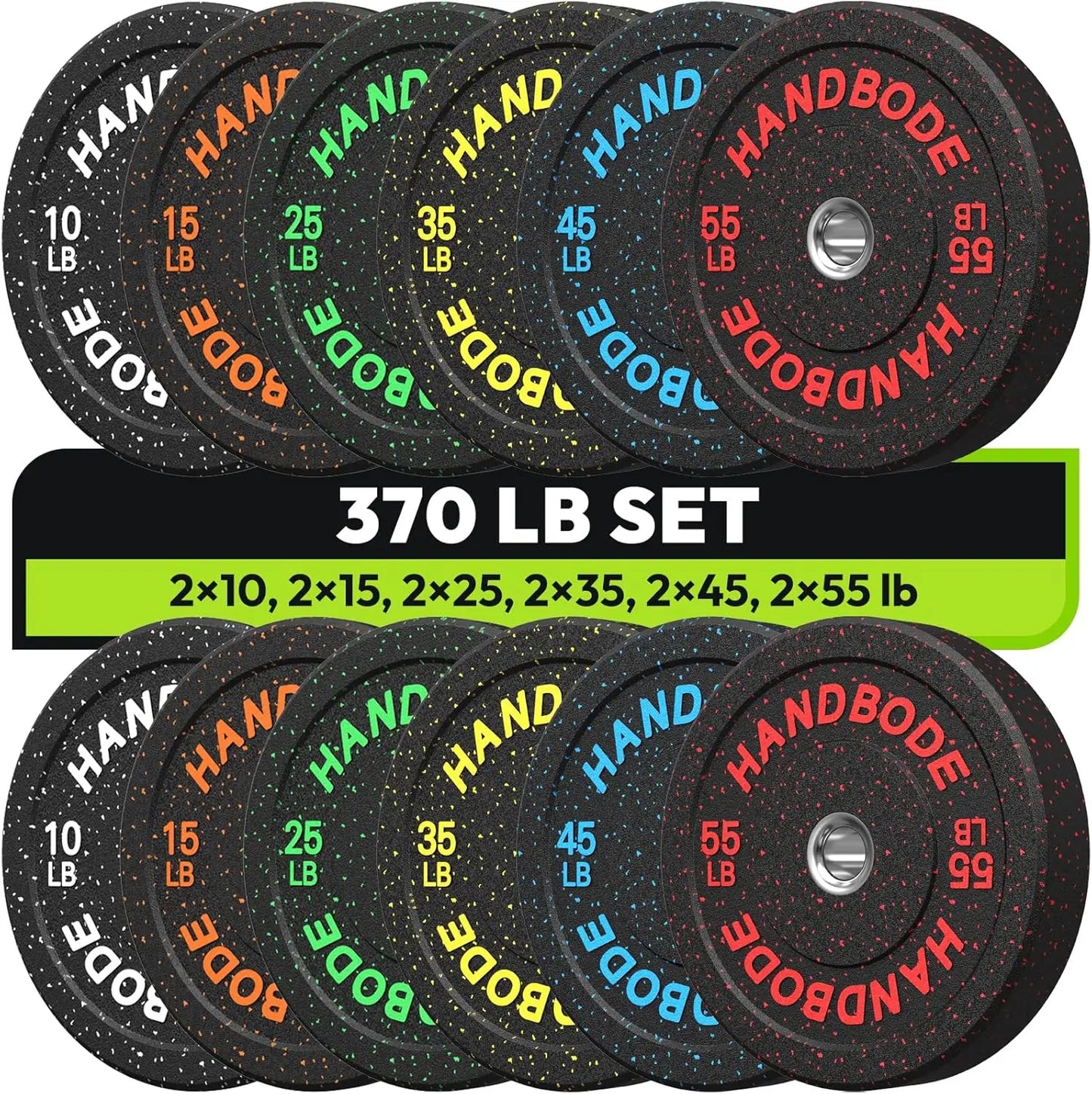 Colored Weights Rubber Strength Training Plate for Weightlifting