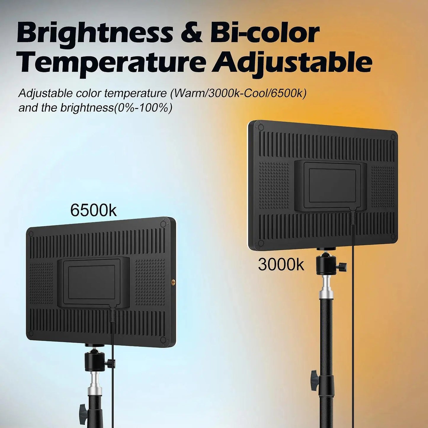 LED Video Lights Photo Studio Lamp with Tripod
