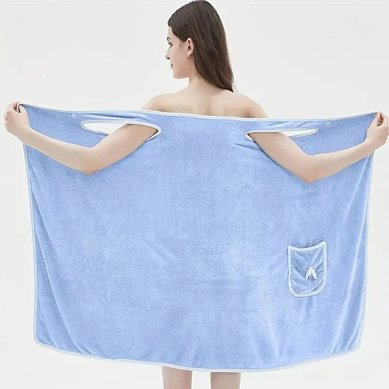 Quick Drying, Water Absorbing Wearable Bath Towel