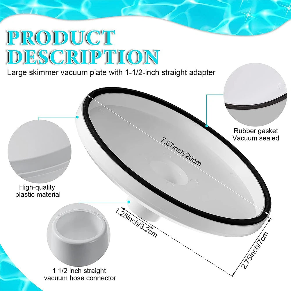 Vacuum Skimmer Basket Plate Cover Replacement Swimming Pool Cleaning Tools Accessories