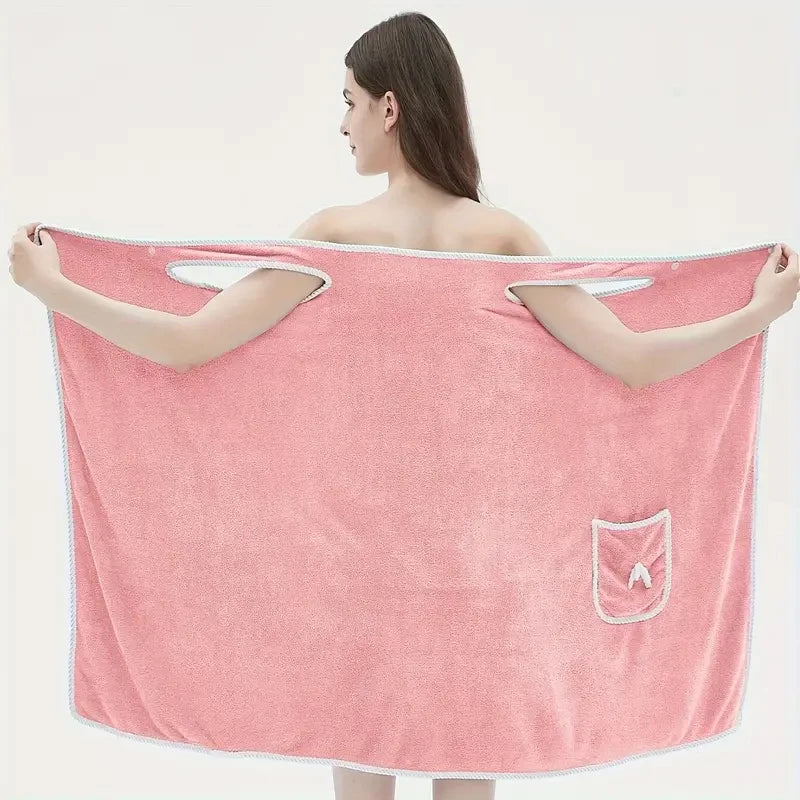 Quick Drying, Water Absorbing Wearable Bath Towel