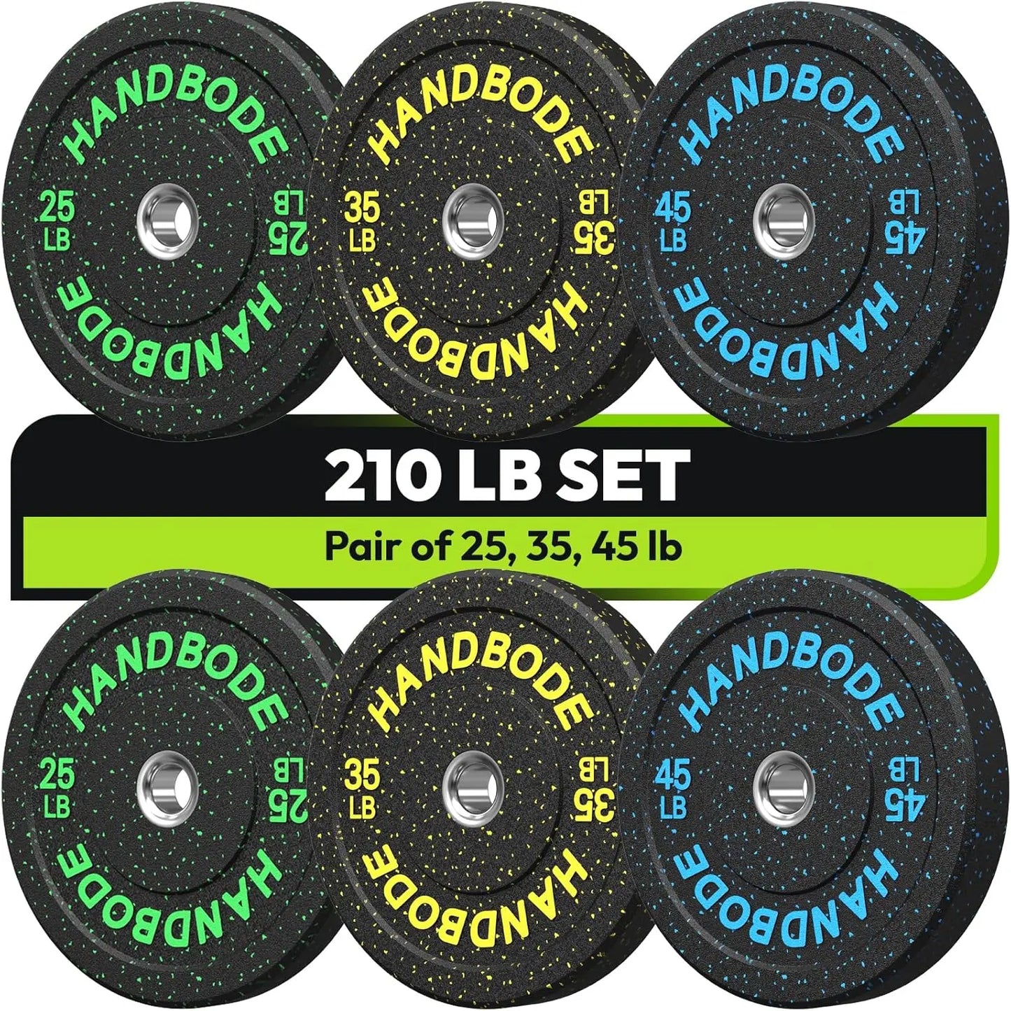 Colored Weights Rubber Strength Training Plate for Weightlifting