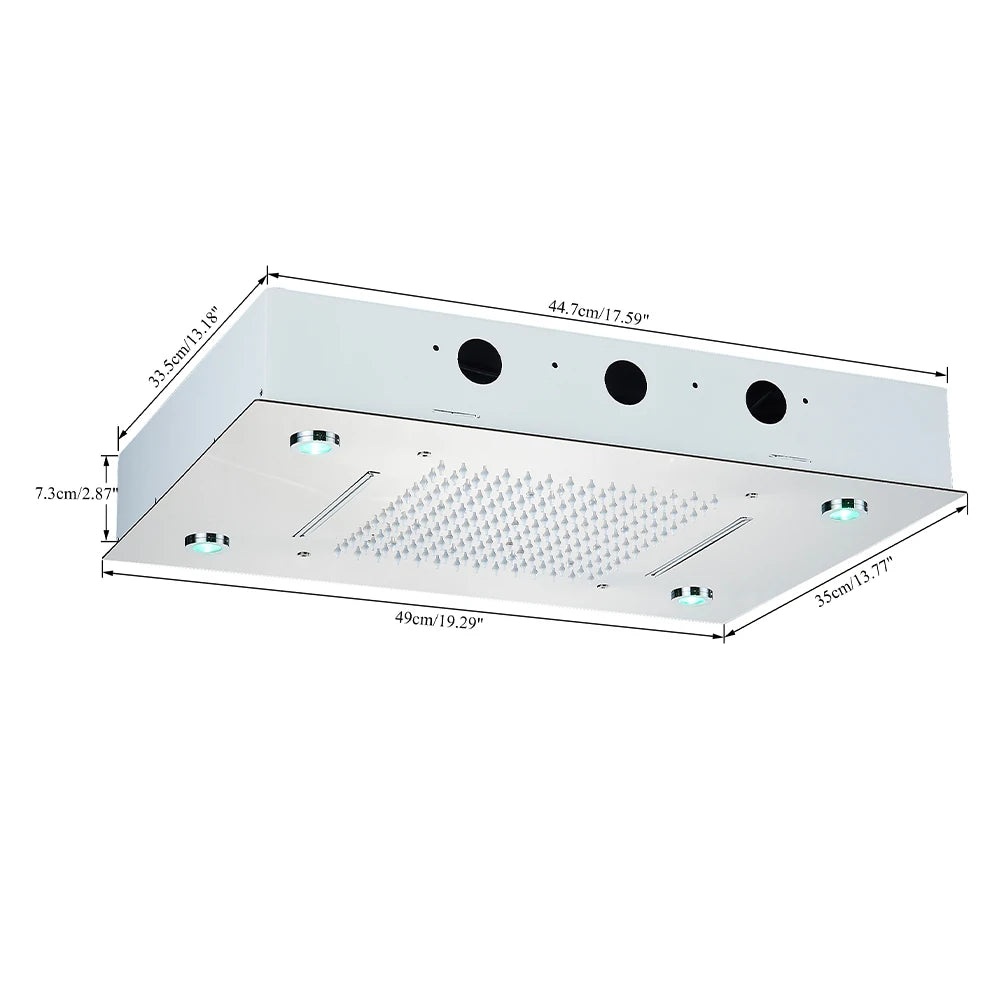 LED Ceilings Waterfall Bath Shower