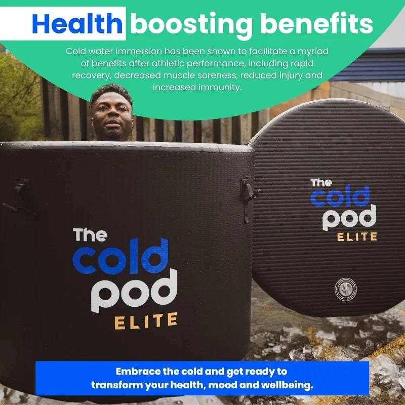 The Ice-Cold Plunge Tub 120 Gallon with Rigid Inflatable Walls and Lid