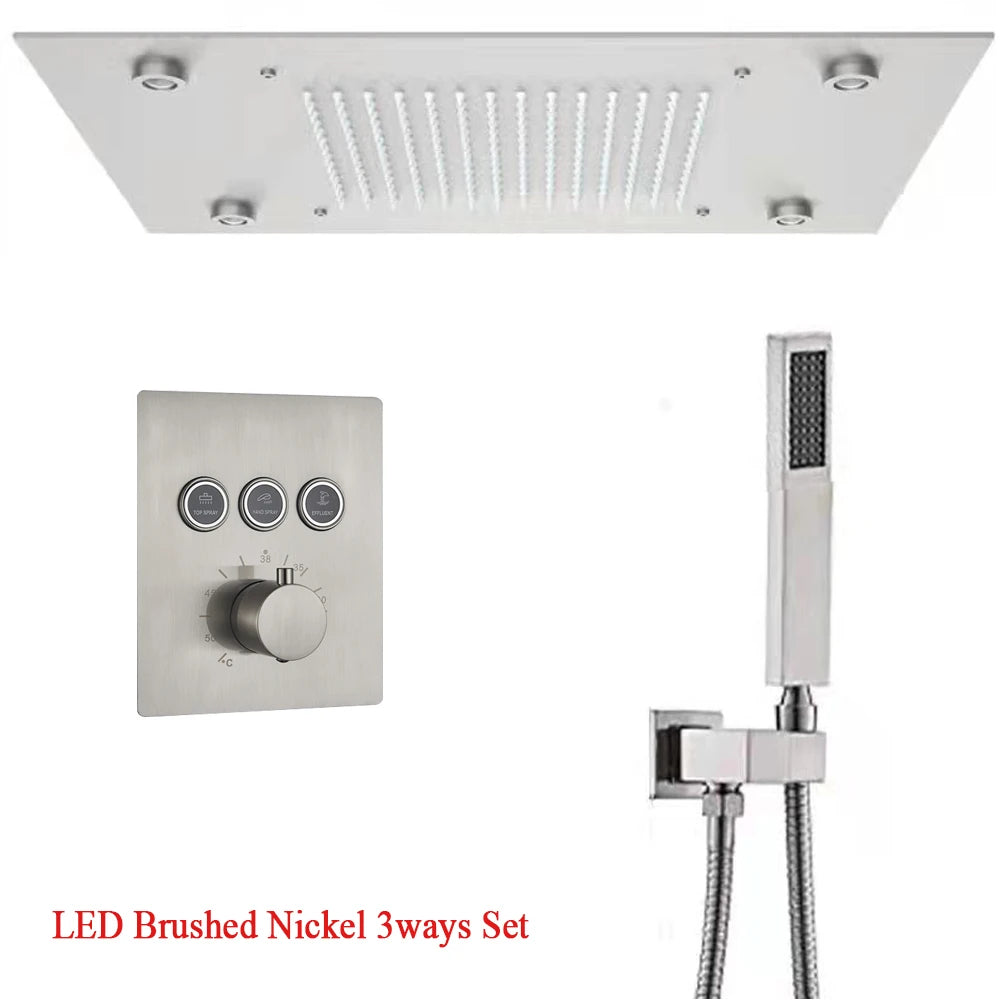 LED Ceilings Waterfall Bath Shower