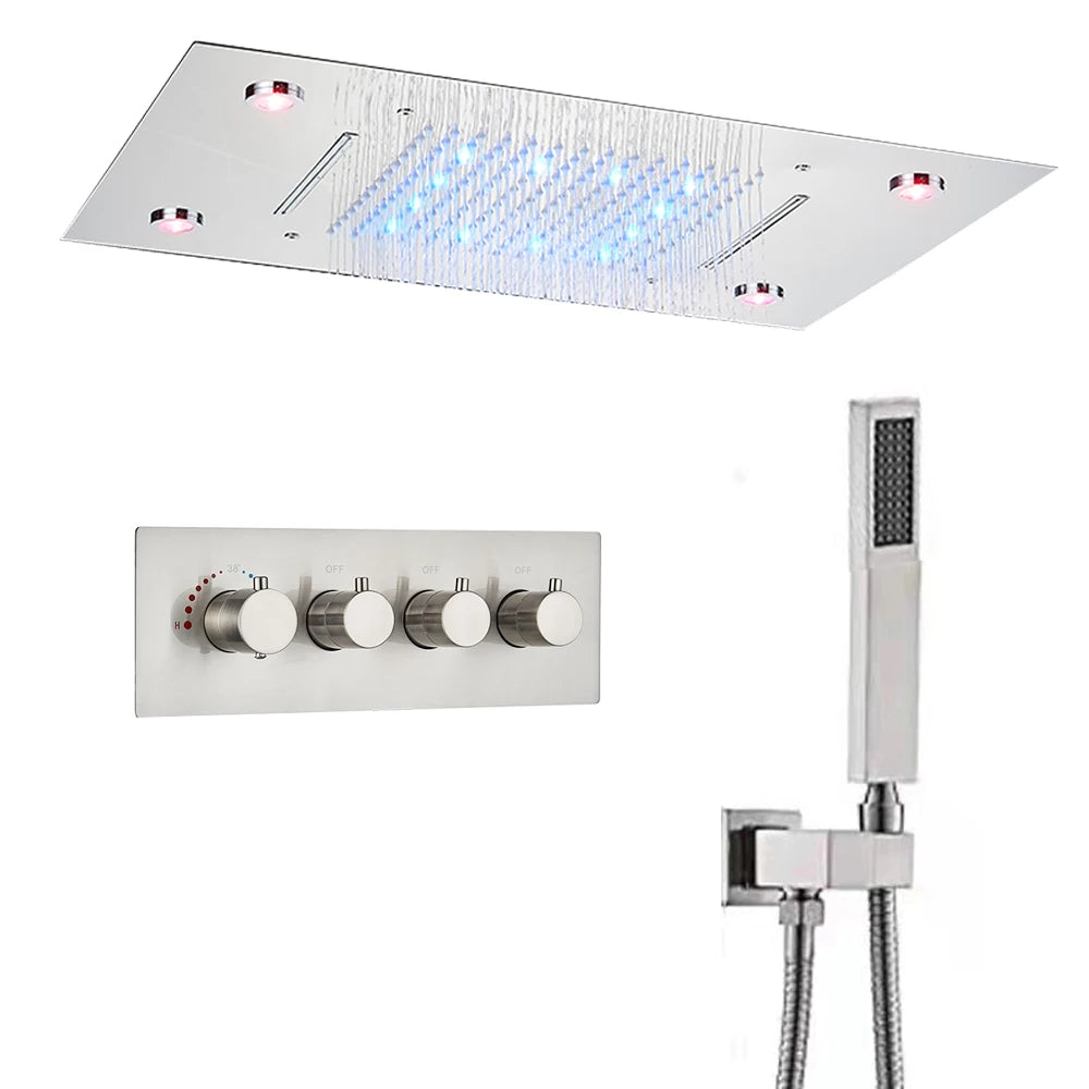 LED Ceilings Waterfall Bath Shower