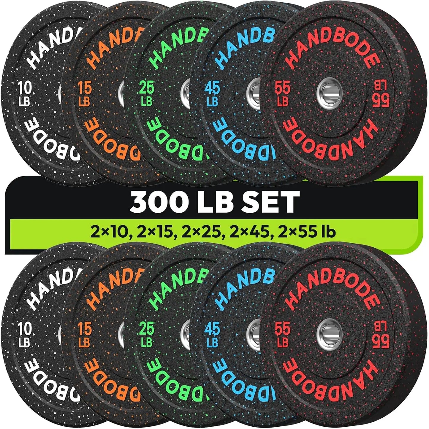 Colored Weights Rubber Strength Training Plate for Weightlifting