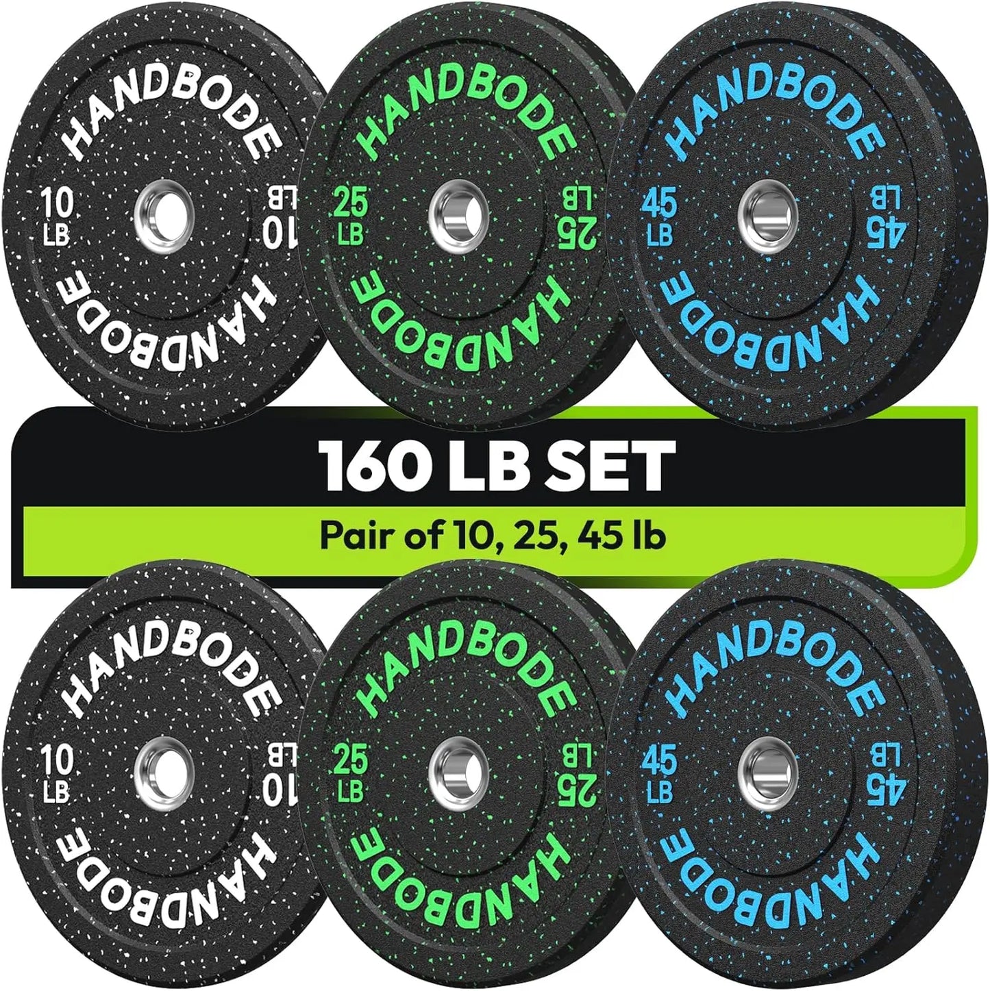 Colored Weights Rubber Strength Training Plate for Weightlifting