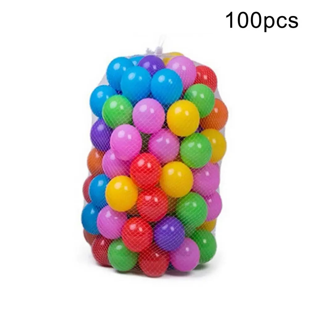 100Pcs Eco-Friendly Colorful Ball Pit Soft Plastic Ocean Balls