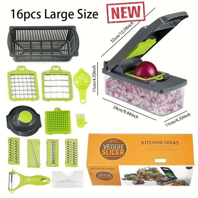 Multi-functional vegetable slicer, household kitchen utensil,