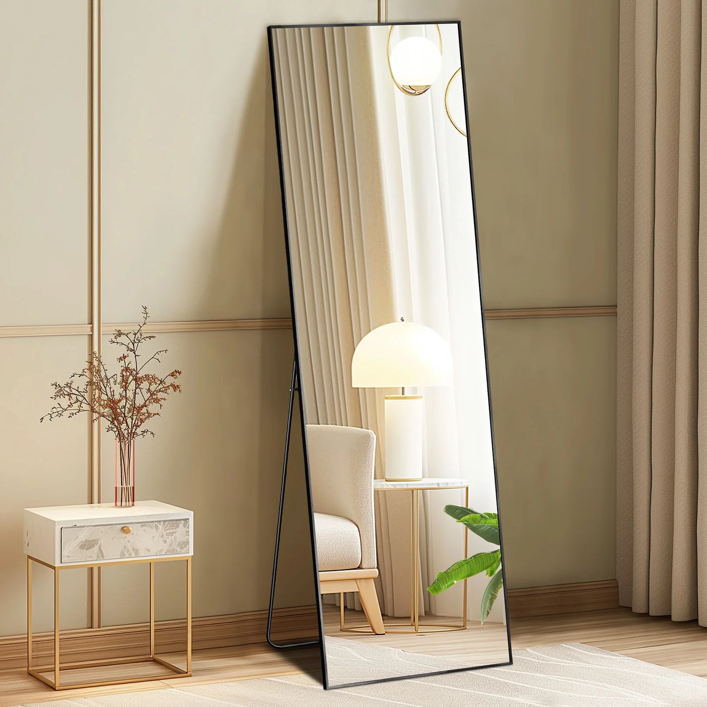 JHK 64"x21" Full Body Wall Mirror Standing Hanging or Leaning Wall-Mount