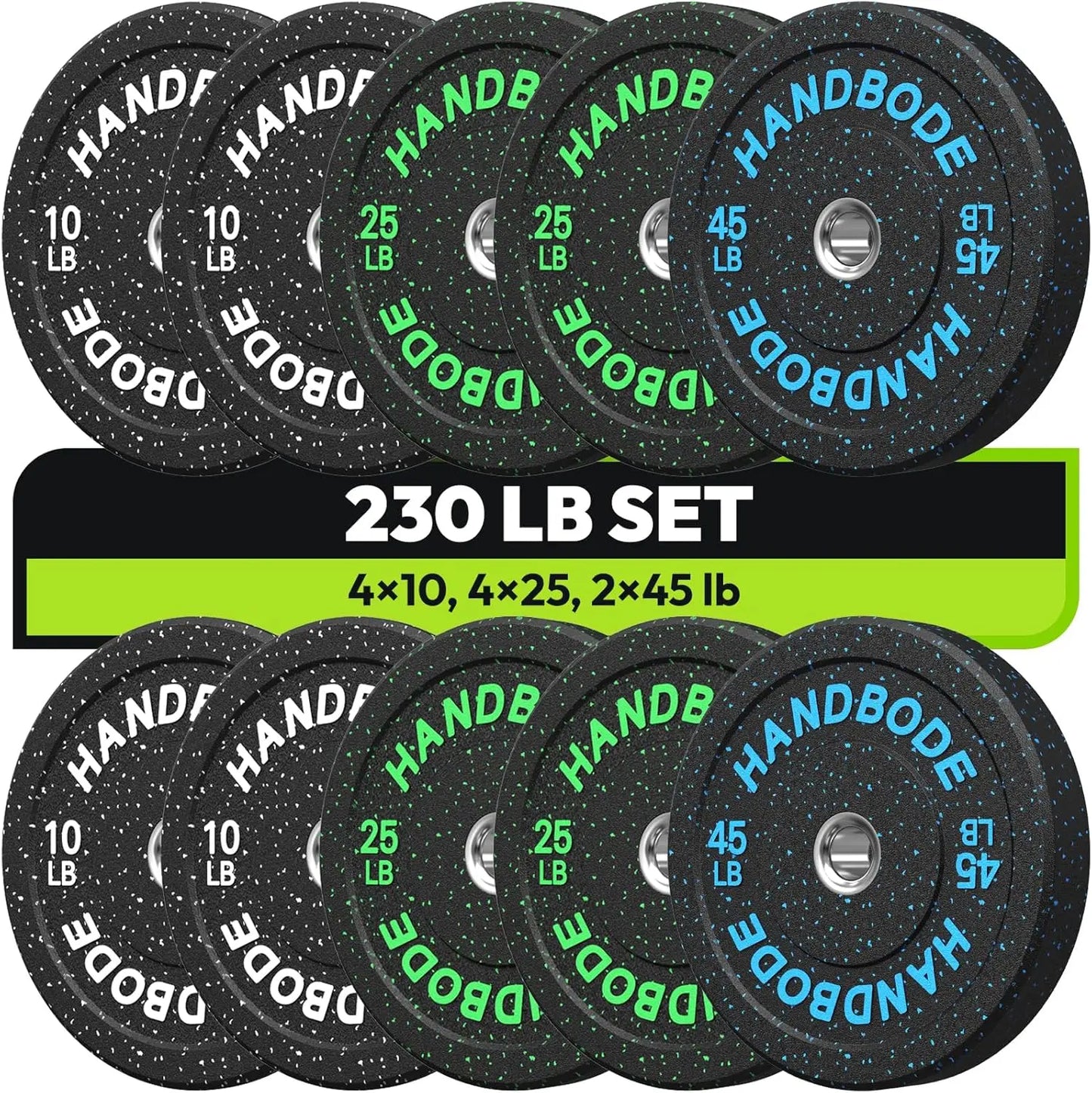 Colored Weights Rubber Strength Training Plate for Weightlifting