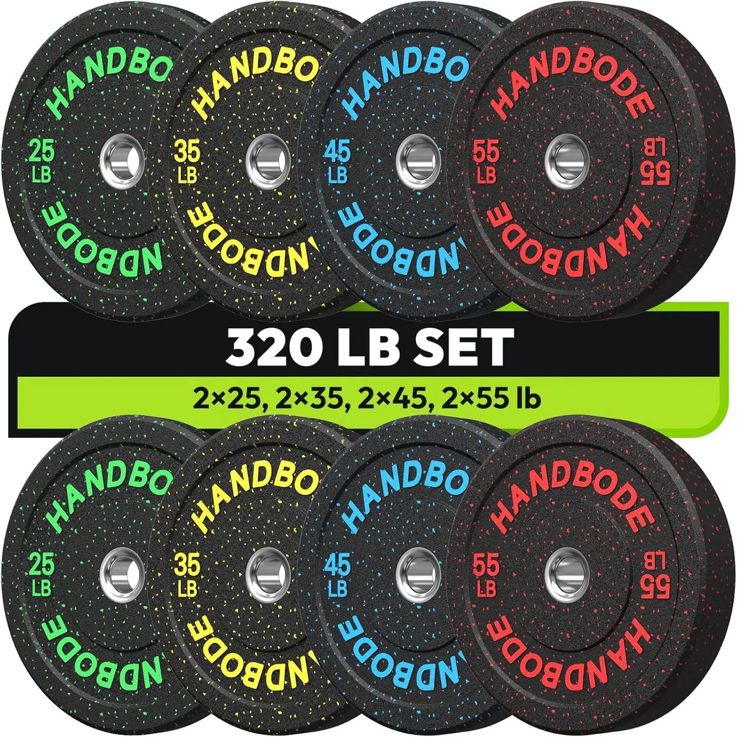Colored Weights Rubber Strength Training Plate for Weightlifting