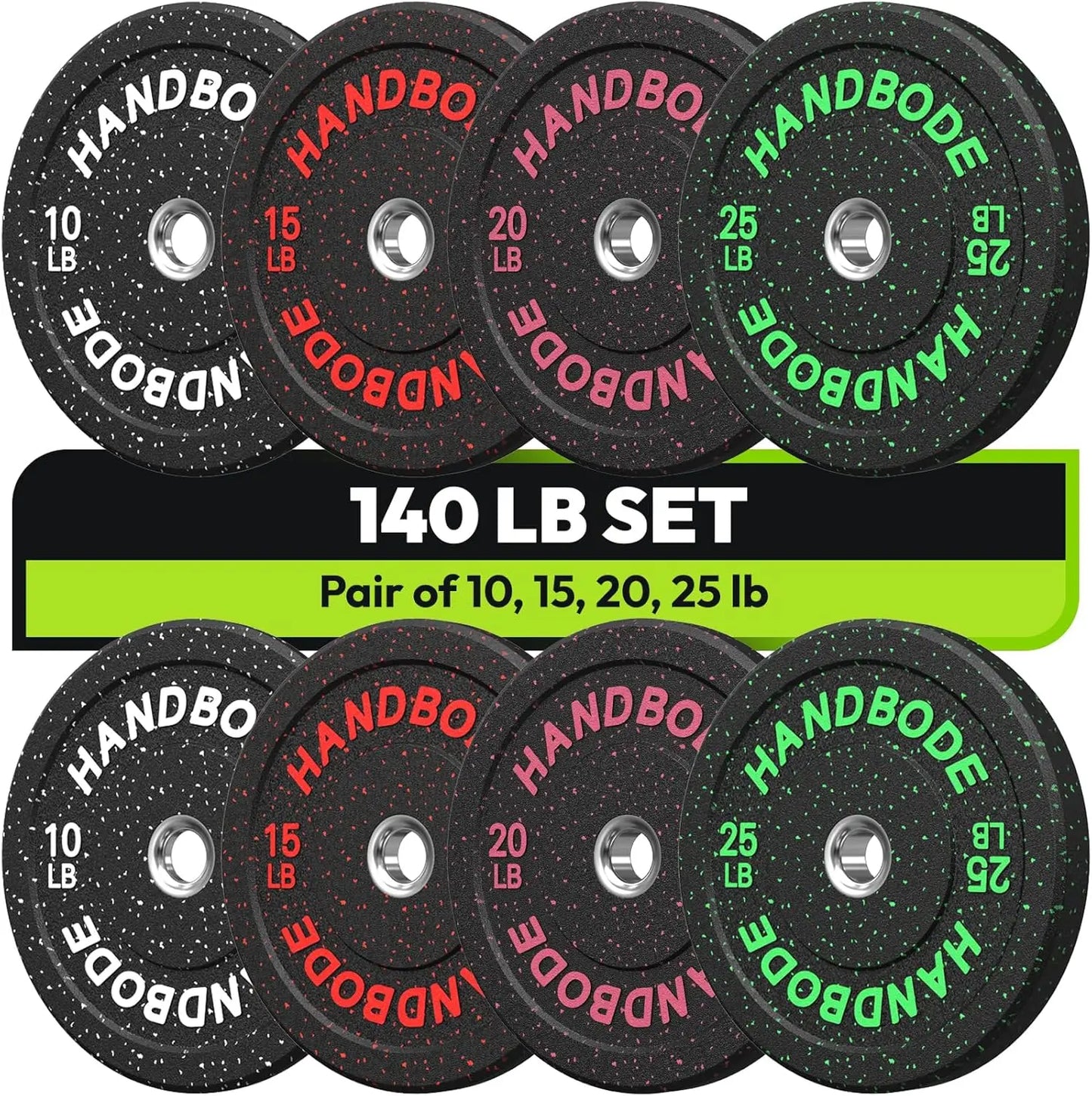 Colored Weights Rubber Strength Training Plate for Weightlifting