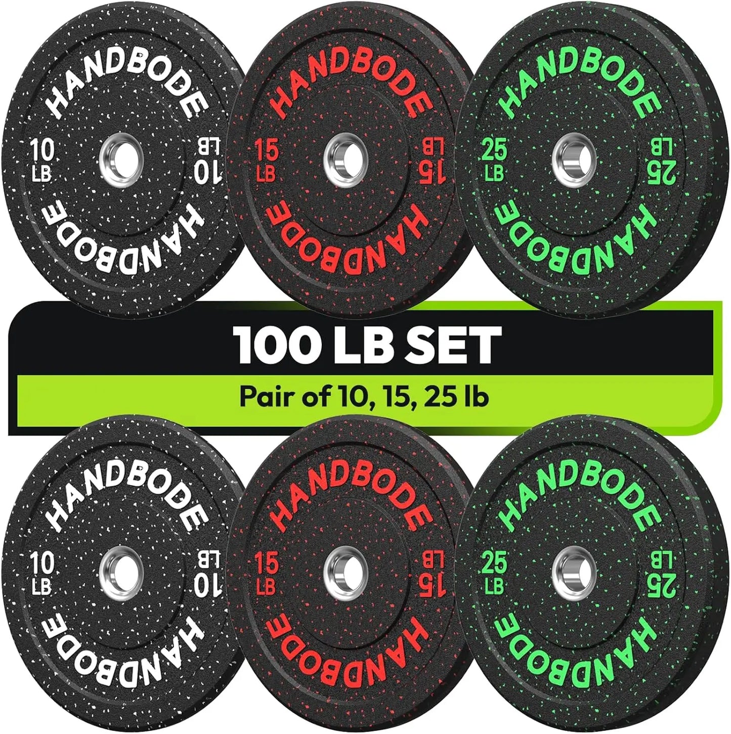 Colored Weights Rubber Strength Training Plate for Weightlifting
