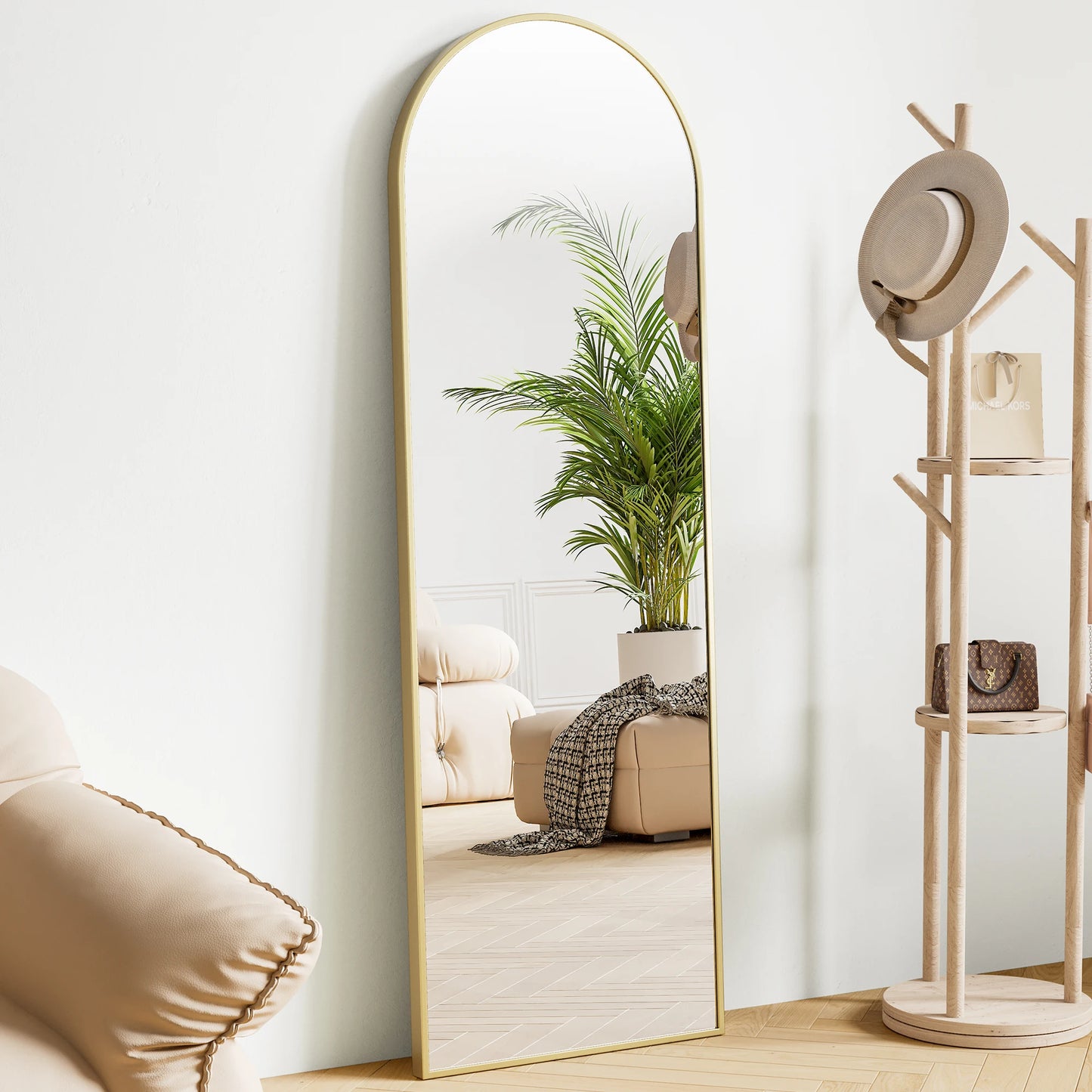 JHK 64"x21" Full Body Wall Mirror Standing Hanging or Leaning Wall-Mount