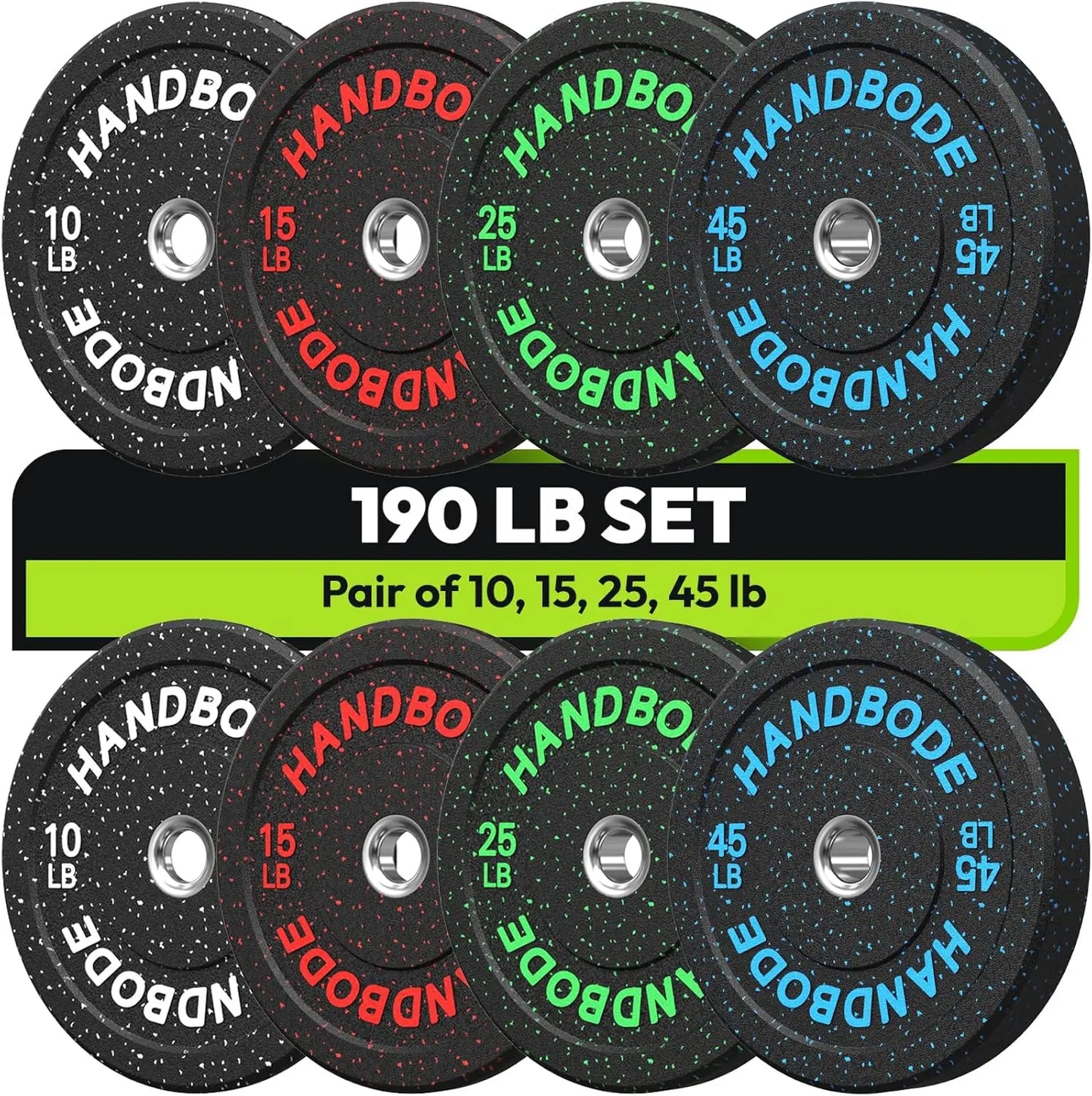 Colored Weights Rubber Strength Training Plate for Weightlifting