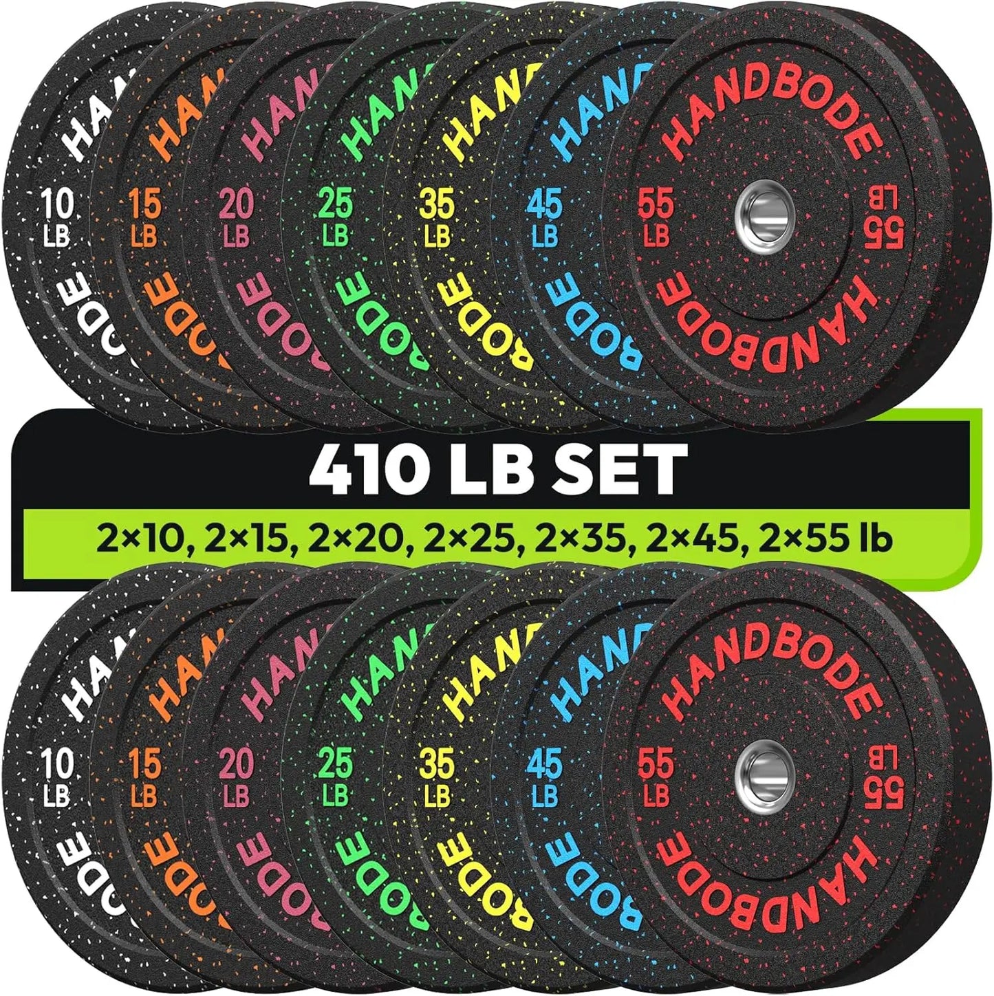 Colored Weights Rubber Strength Training Plate for Weightlifting