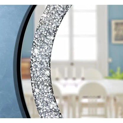 24x24 Inch Frameless Crystal Diamond Decorative Glass Mirror