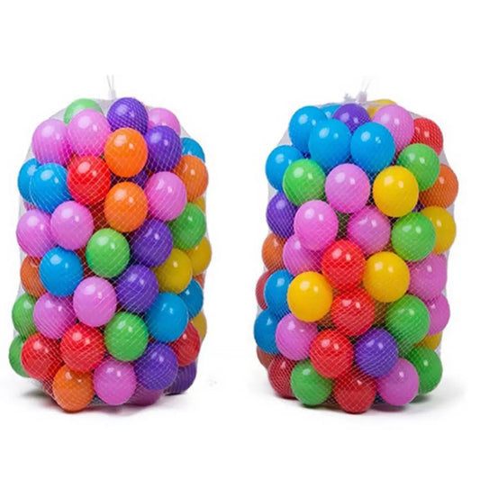 100Pcs Eco-Friendly Colorful Ball Pit Soft Plastic Ocean Balls
