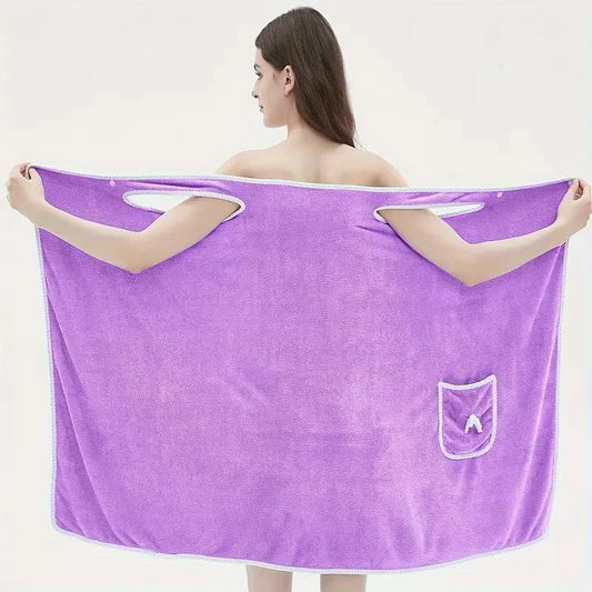 Quick Drying, Water Absorbing Wearable Bath Towel
