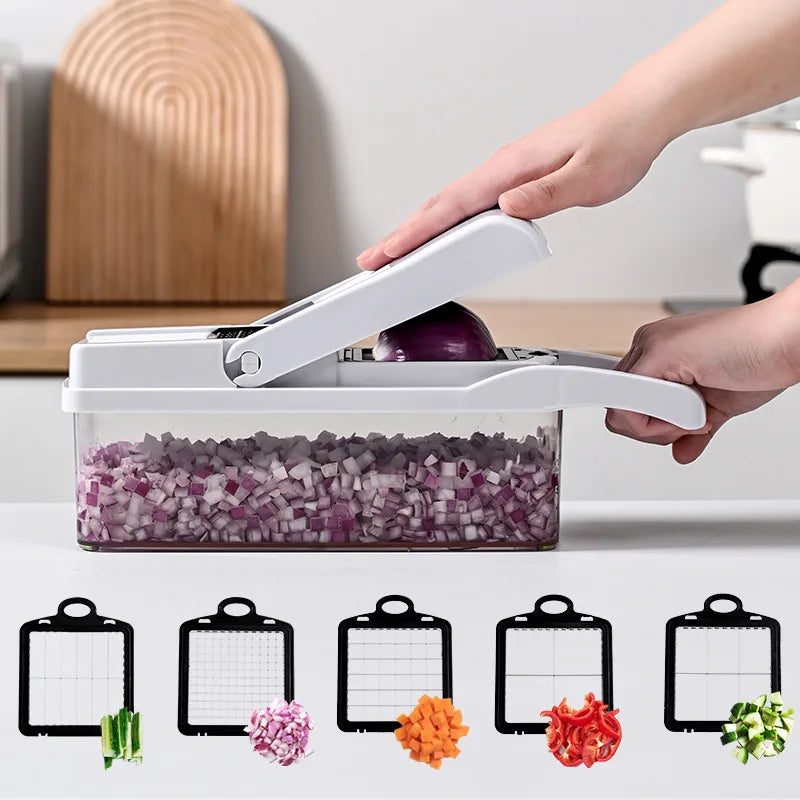 26 pieces set of multifunctional vegetable diced slicer,