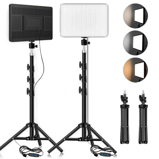 LED Video Lights Photo Studio Lamp with Tripod