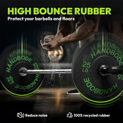 Colored Weights Rubber Strength Training Plate for Weightlifting