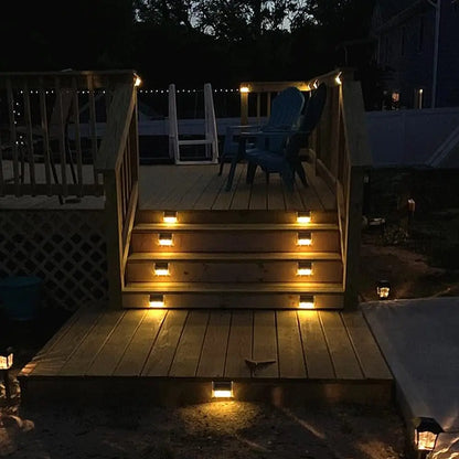 Outdoor LED Waterproof Stainless Steel Solar Lights for Steps Deck
