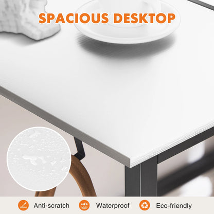 JHK Computer Writing Study Desk with Side Bag Headphone Hook Easy Assembly