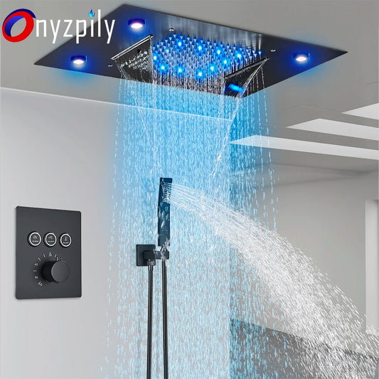 LED Ceilings Waterfall Bath Shower
