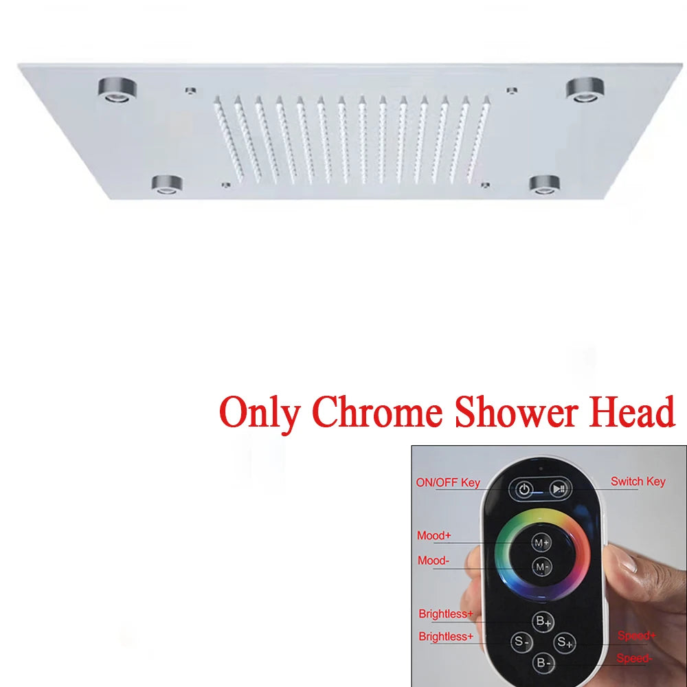 LED Ceilings Waterfall Bath Shower