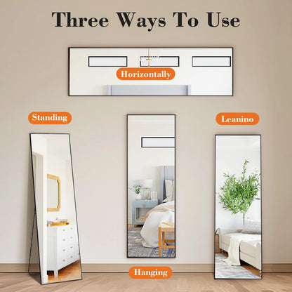 JHK 64"x21" Full Body Wall Mirror Standing Hanging or Leaning Wall-Mount