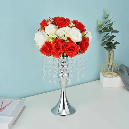Versatile Gold Centerpieces Vase for Wedding Table Metal Flower Vase for Anniversary Dinner Centerpiece Home Decor(4pcs,Gold)