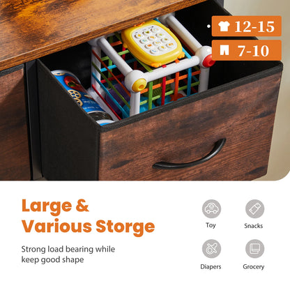 JHK  9 Fabric Storage Dresser Chest Organizer Clothes Cabinet