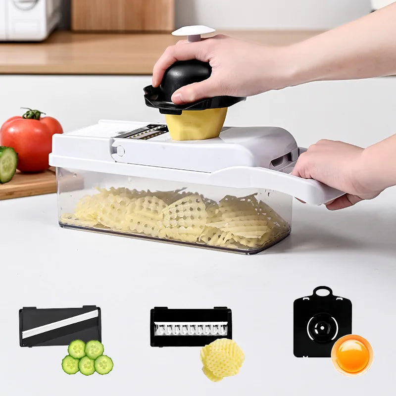 26 pieces set of multifunctional vegetable diced slicer,