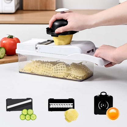26 pieces set of multifunctional vegetable diced slicer,