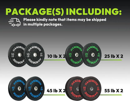 Colored Weights Rubber Strength Training Plate for Weightlifting
