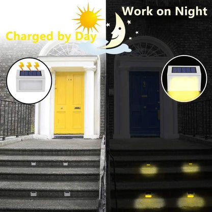 Outdoor LED Waterproof Stainless Steel Solar Lights for Steps Deck