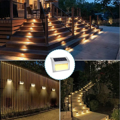 Outdoor LED Waterproof Stainless Steel Solar Lights for Steps Deck
