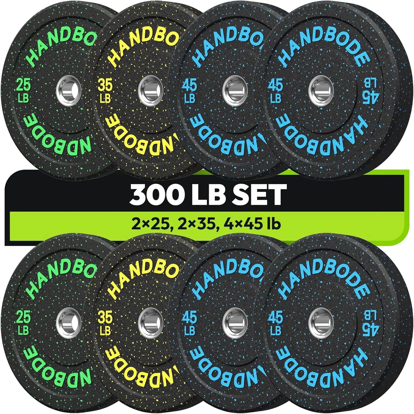 Colored Weights Rubber Strength Training Plate for Weightlifting