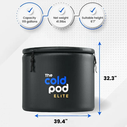 The Ice-Cold Plunge Tub 120 Gallon with Rigid Inflatable Walls and Lid