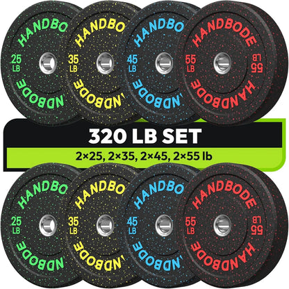 Colored Weights Rubber Strength Training Plate for Weightlifting