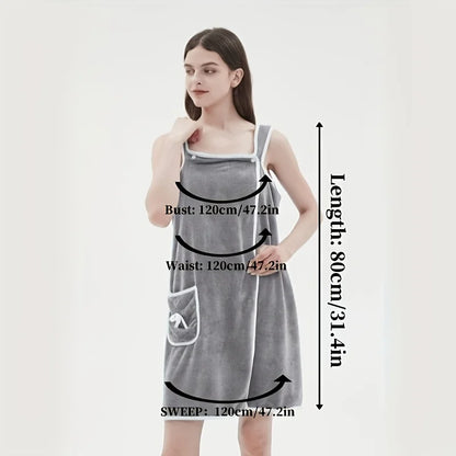 Quick Drying, Water Absorbing Wearable Bath Towel